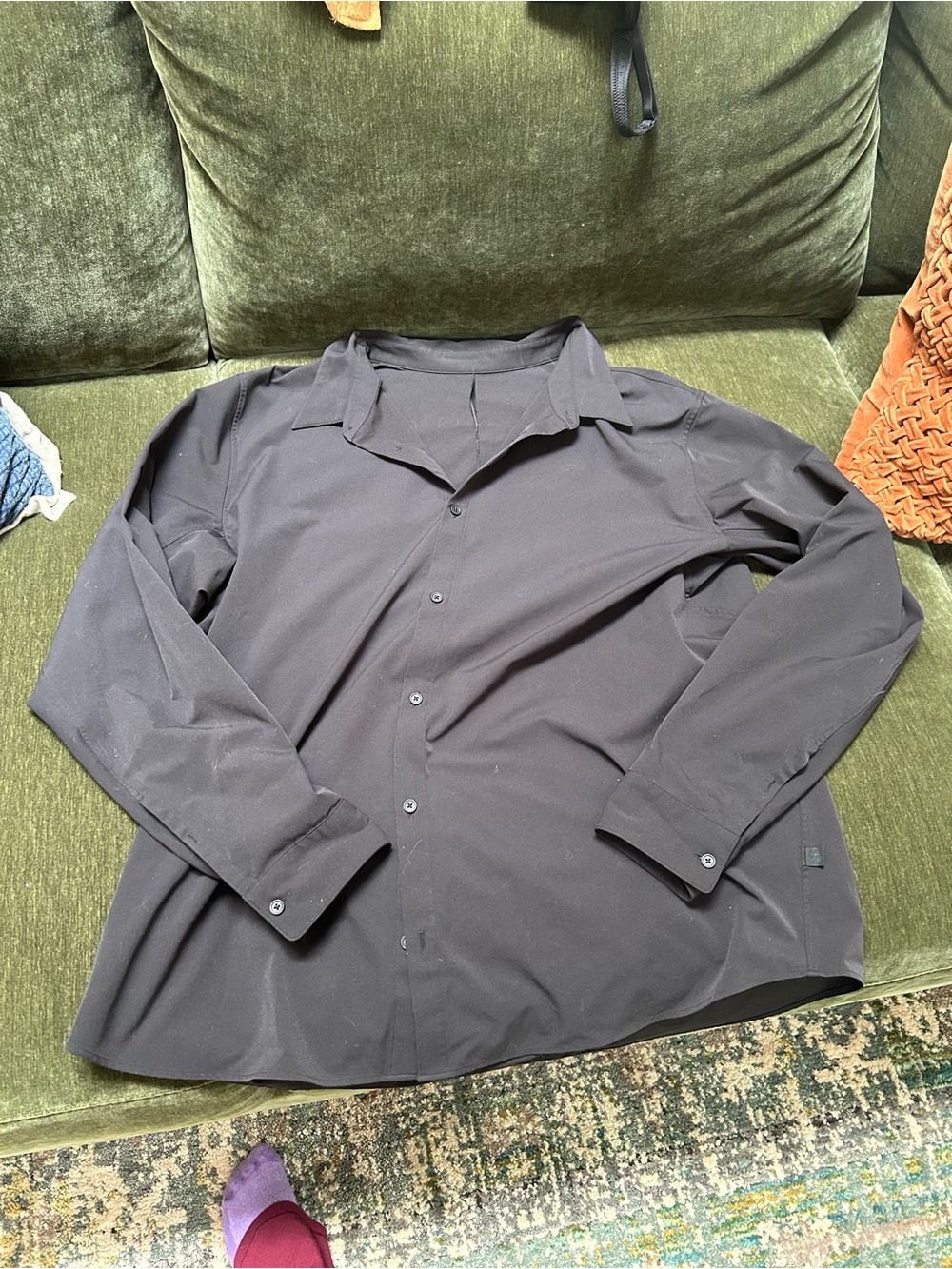 Men’s Lululemon black dress shirt